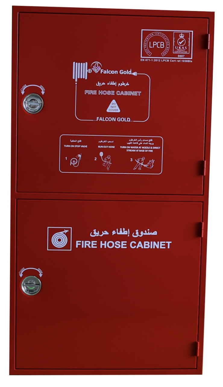 صندوق حريق رأسي مزدوج FGV-3001R من Falcon Gold