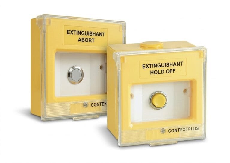Extinguishant Hold and Abort Buttons, CP200HLB and CP150ALB - context plus