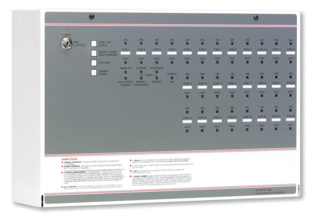 MFP 16–28 Zone Conventional Fire Alarm Panel, FF516-CON - context plus
