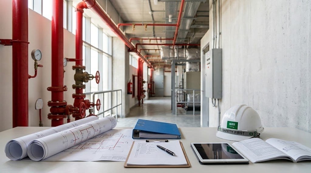 Fire protection project documents and technical planning for company selection