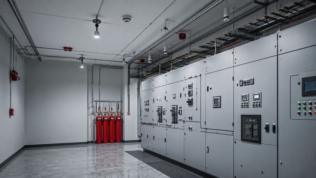 Novec Clean Agent Fire Suppression System for Electrical Control Rooms