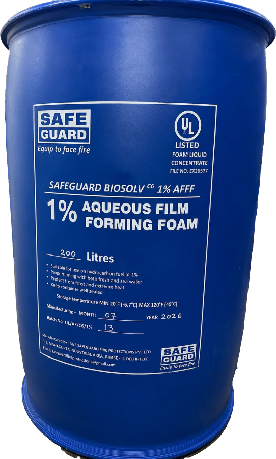 Safe Guard BIOSOLV C6 1% AFFF foam concentrate, 200 L drum