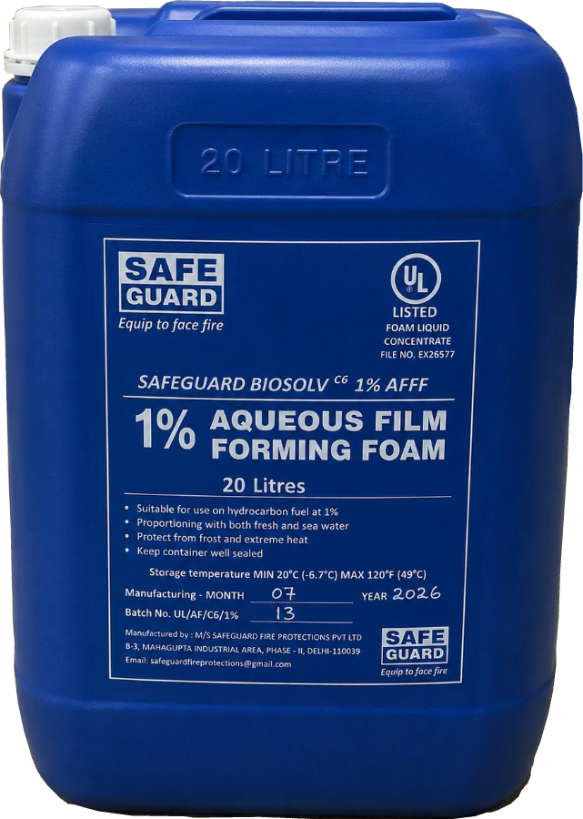 Safe Guard BIOSOLV C6 1% AFFF foam concentrate, 20 L container